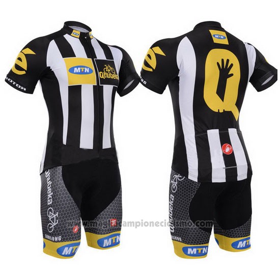 2015 Abbigliamento Ciclismo Mtn Nero e Bianco Manica Corta e Salopette
